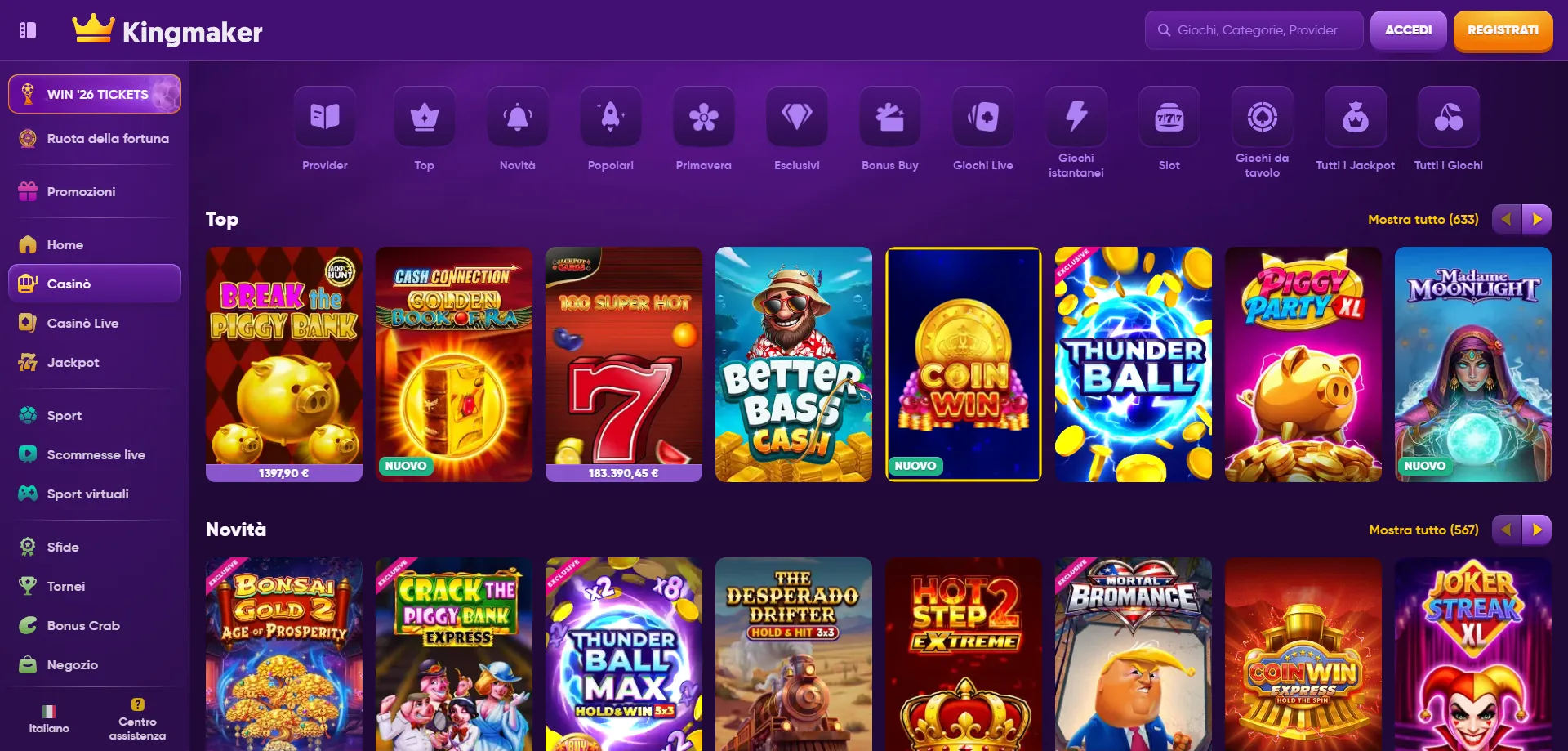 Kingmaker Slot